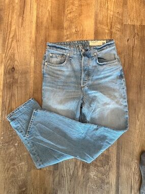 rag & bone Light Blue Women's Straight Leg Jeans - size 25